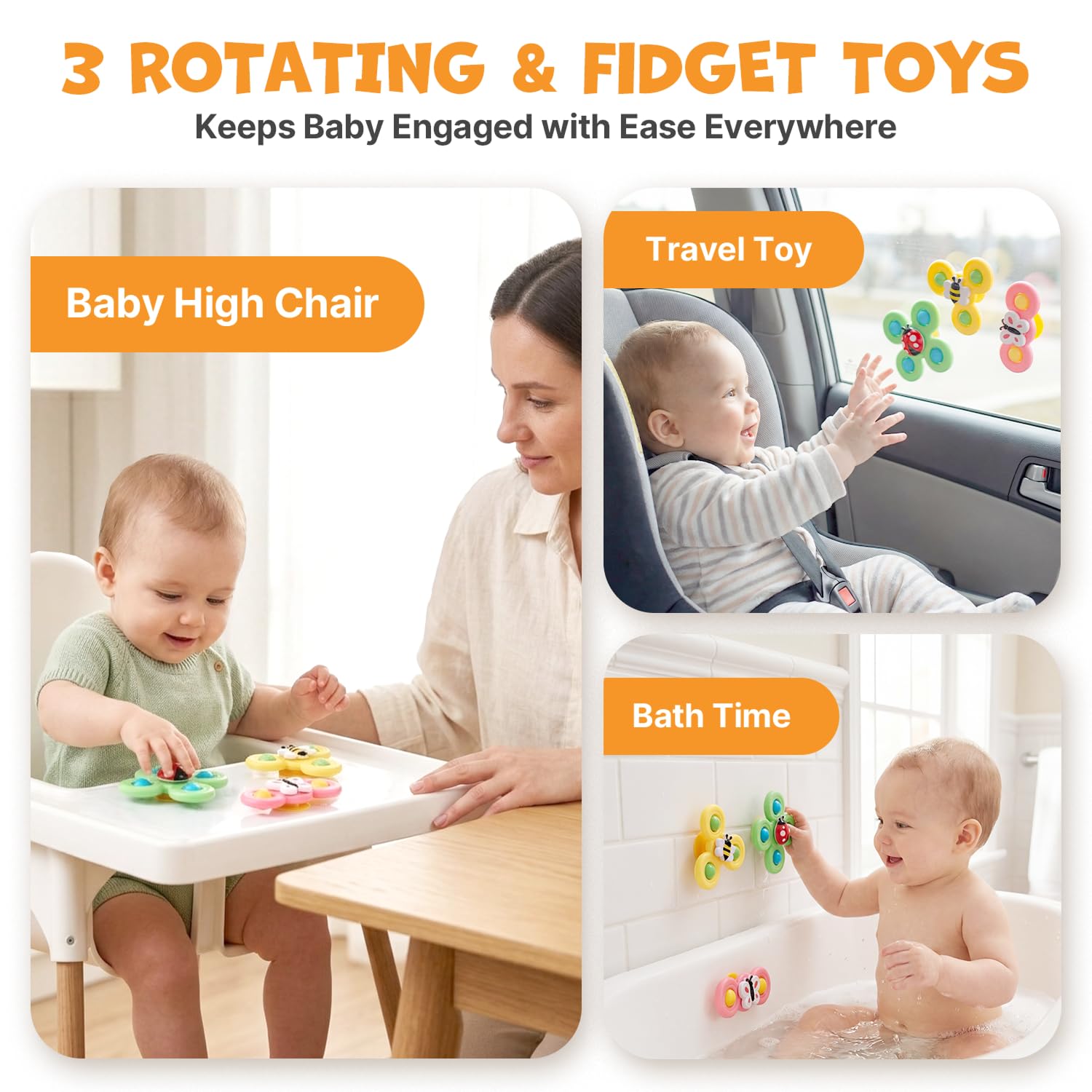 JoyCat Montessori Sensory Baby Toy Set for Babies 6-12 Months