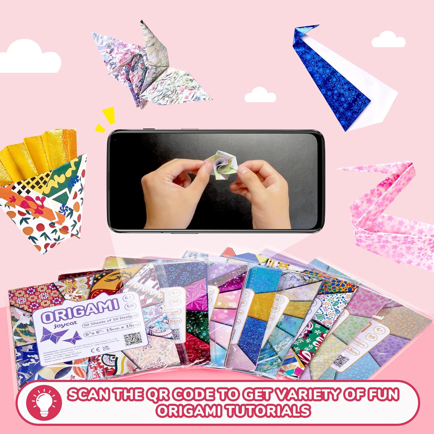 Origami Paper 6x6 Inches
