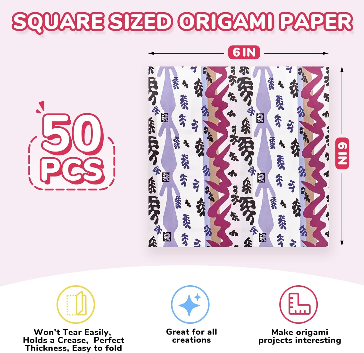Origami Paper 6x6 Inches