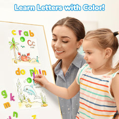 JoyCat Animal & Alphabet Paint with Water Coloring Book for Kids Ages 3-8
