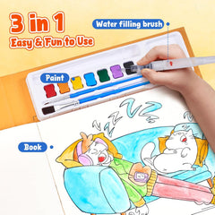 JoyCat Comics Paint with Water Coloring Book for Kids Ages 3-8