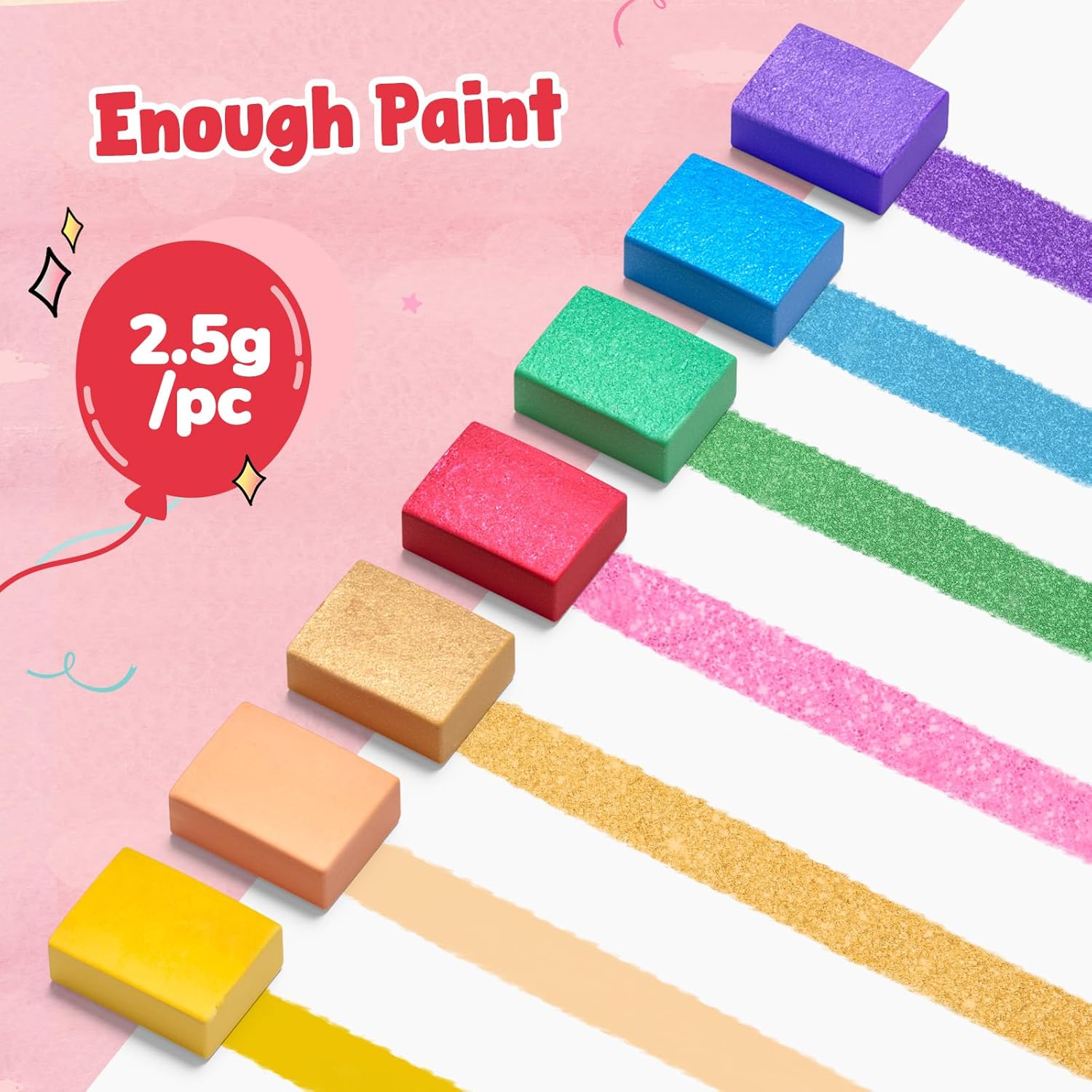 JoyCat Funfair 2-in-1 Paint with Water Craft Book for Kids Ages 4-8