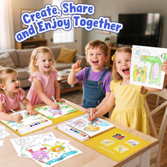 JoyCat Monsters Paint with Water Coloring Book for Kids Ages 3-8