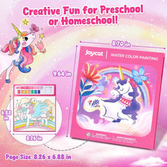 JoyCat Magical Pony Paint with Water Coloring Book for Kids Ages 3-8