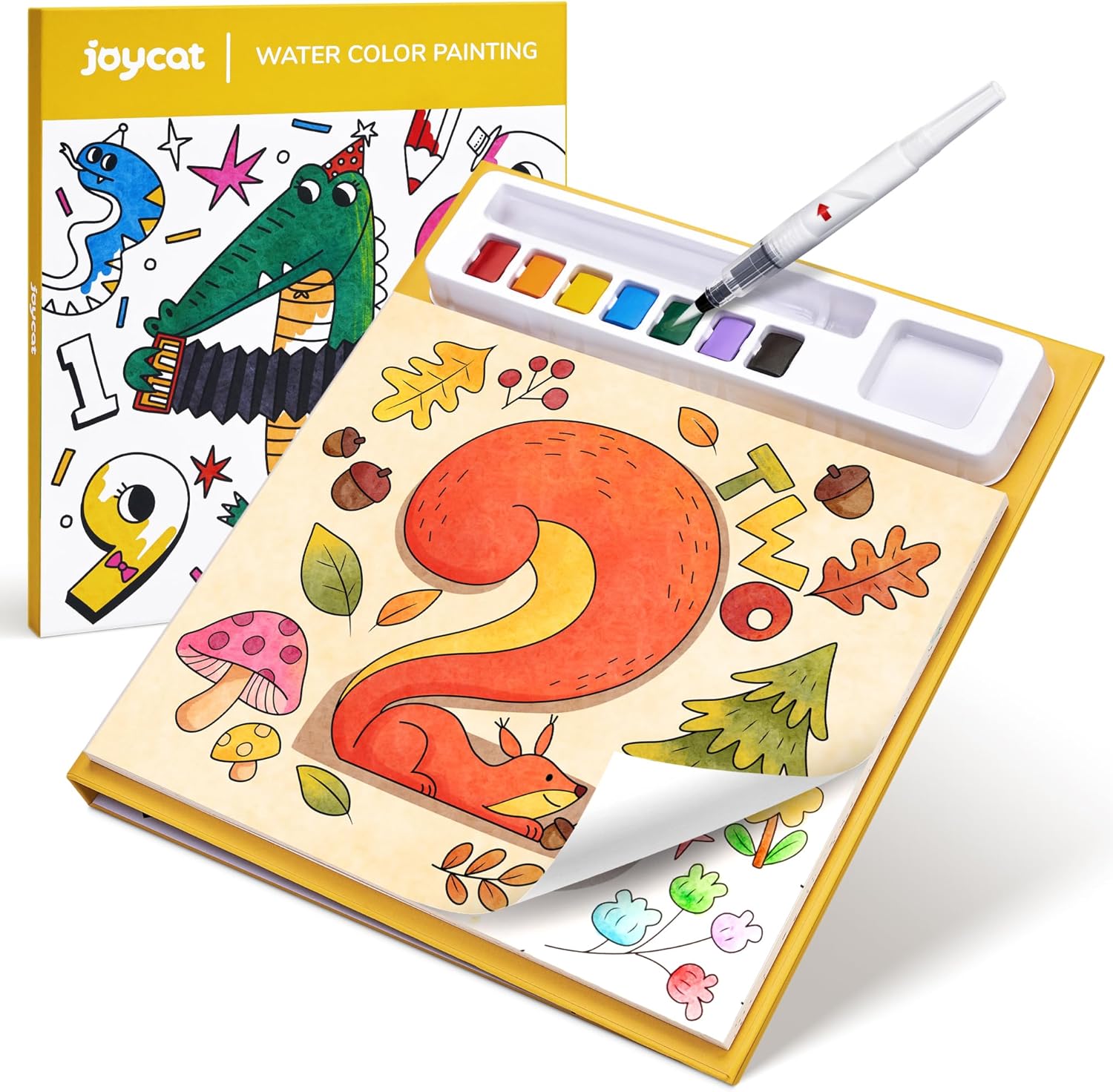JoyCat Numbers Paint with Water Coloring Book for Kids Ages 3-8