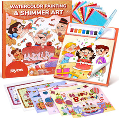 JoyCat Party 2-in-1 Paint with Water Craft Book for Kids Ages 4-8