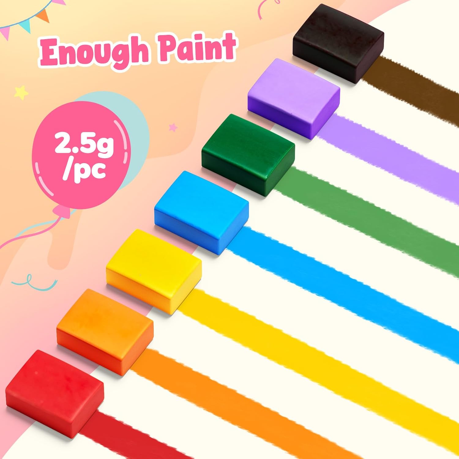 JoyCat Party 2-in-1 Paint with Water Craft Book for Kids Ages 4-8