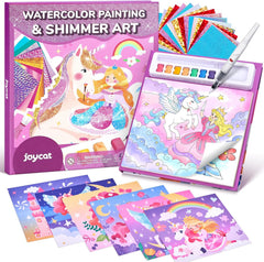 JoyCat Princess & Magical Pony 2 2-in-1 Paint with Water Craft Book for Kids Ages 4-8