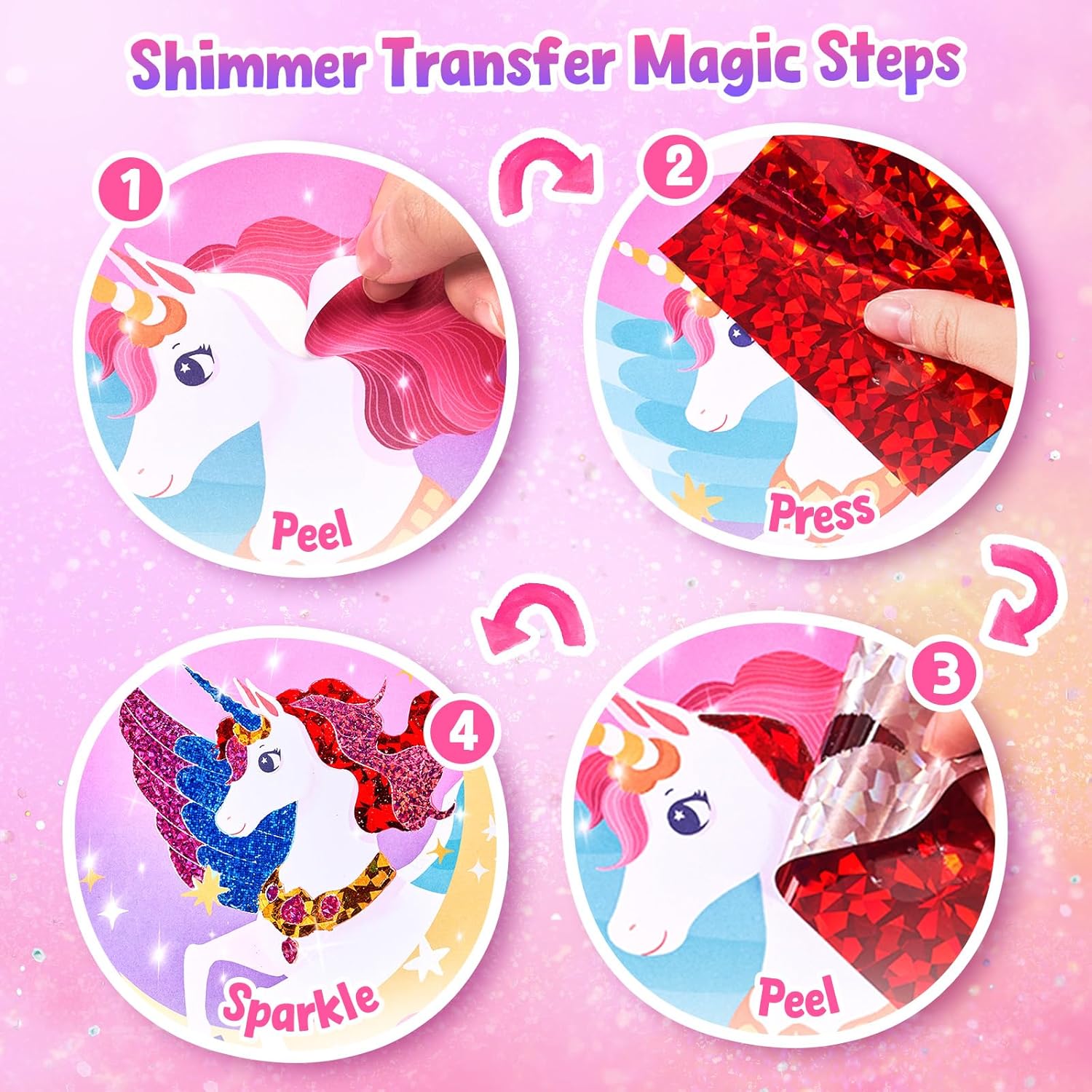JoyCat Princess & Magical Pony 2 2-in-1 Paint with Water Craft Book for Kids Ages 4-8