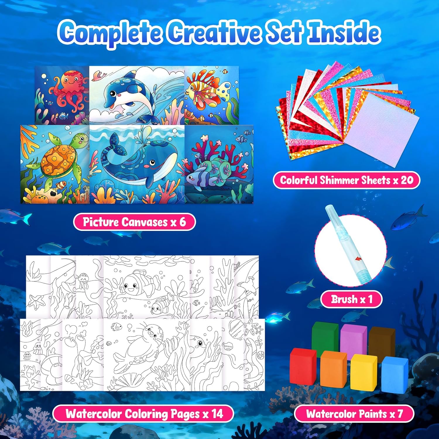 JoyCat Paint with Water Coloring Books