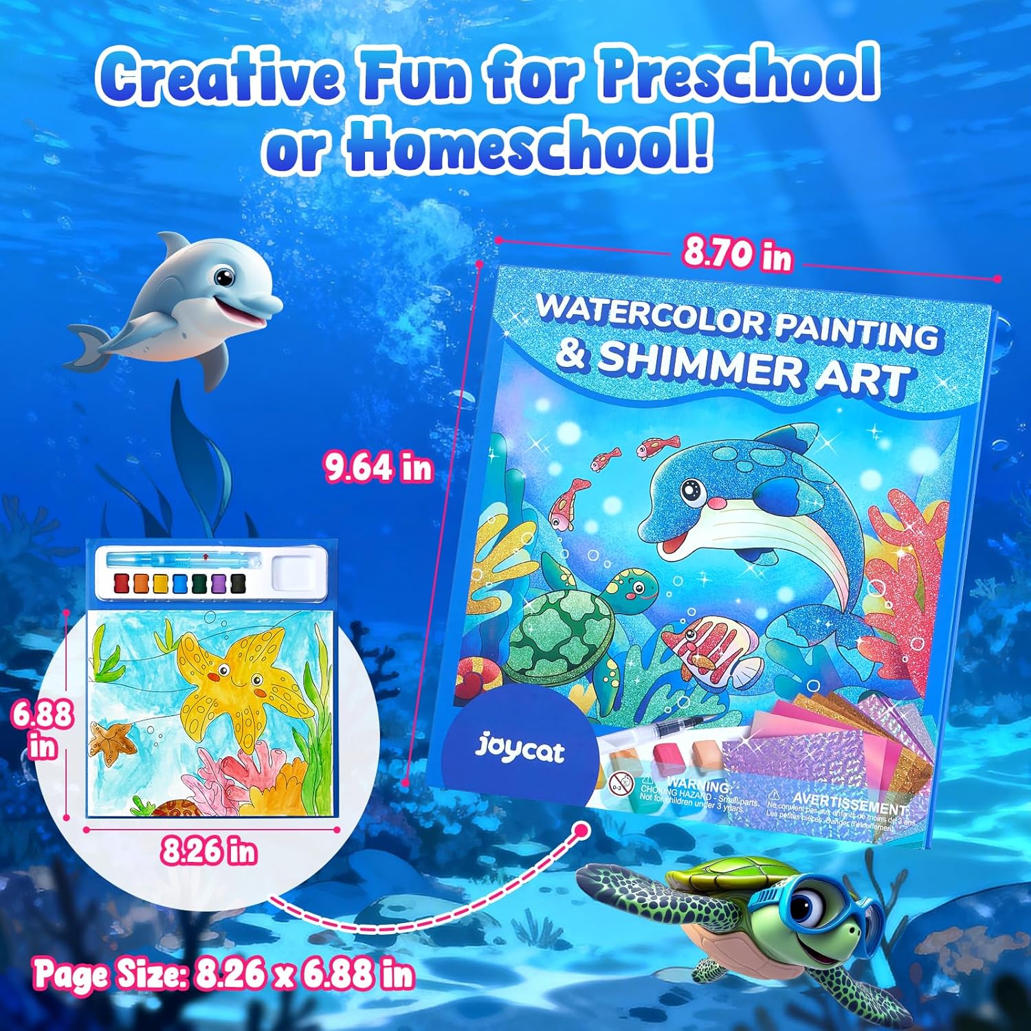 JoyCat Paint with Water Coloring Books