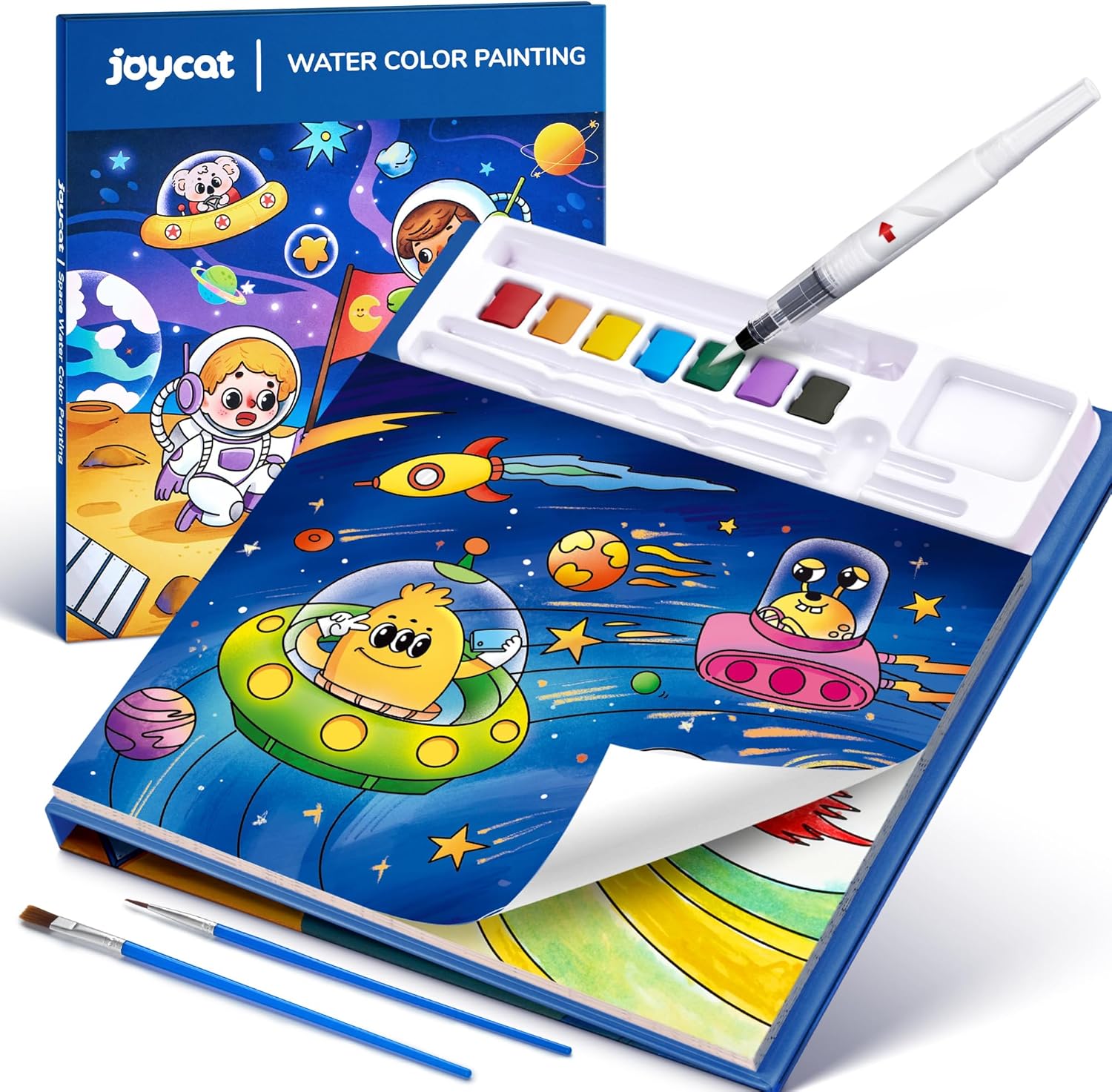 JoyCat Space Paint with Water Coloring Book for Kids Ages 3-8