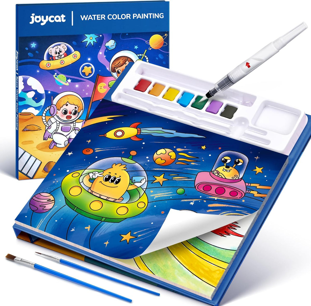 JoyCat Space Paint with Water Coloring Book for Kids Ages 3-8