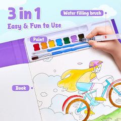 JoyCat Sports Paint with Water Coloring Book for Kids Ages 3-8