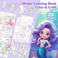 JoyCat Underwater World Paint with Water Coloring Book for Kids Ages 3-8