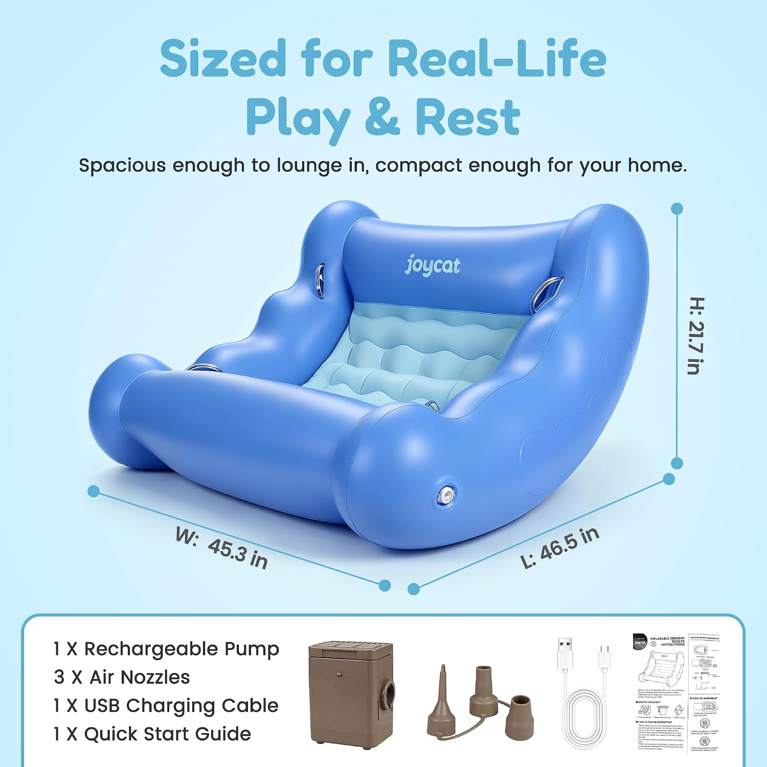 JoyCat Sensory Rocking Chair for Kids