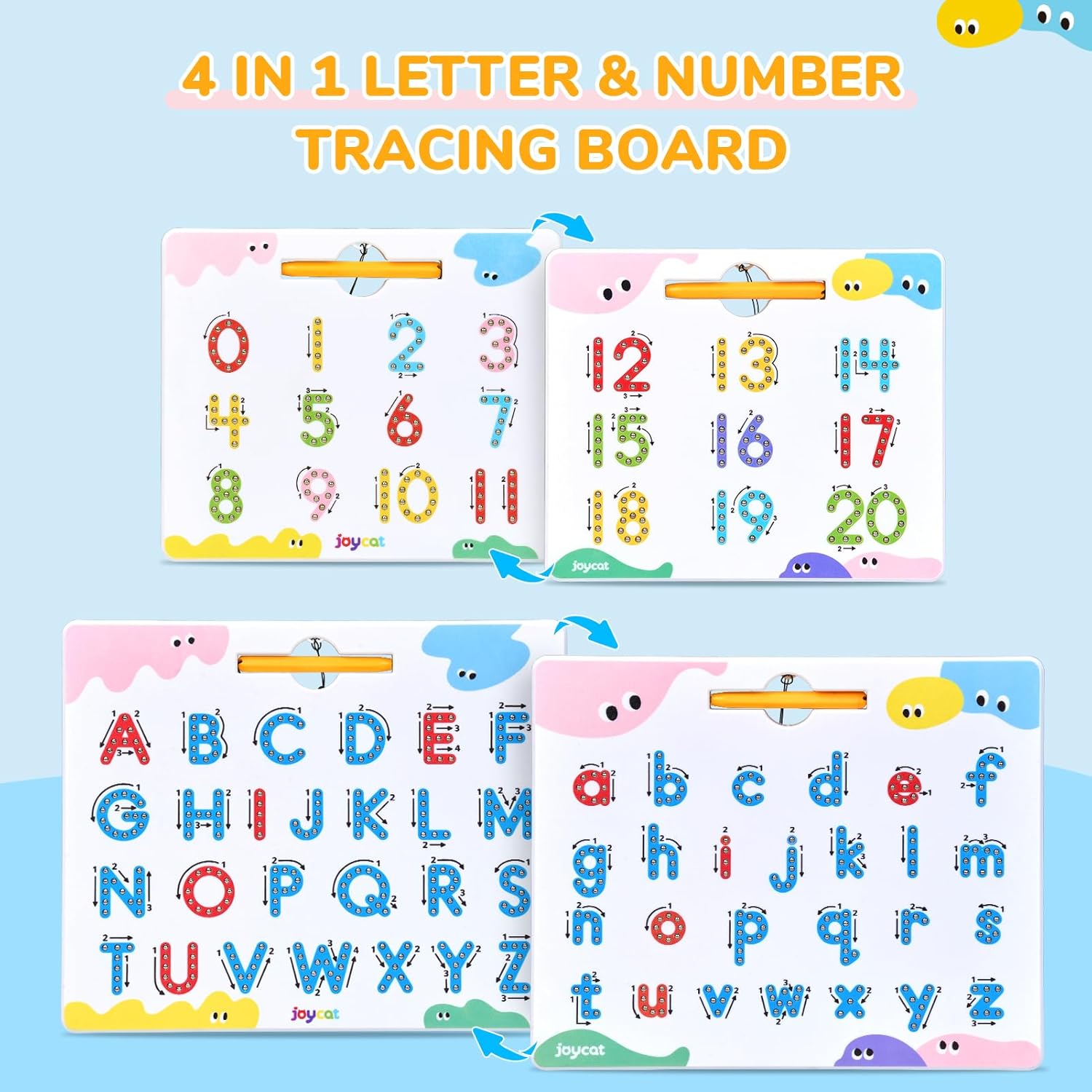 Magnetic Letter Tracing Board – Double-Sided ABC Sensory Toy