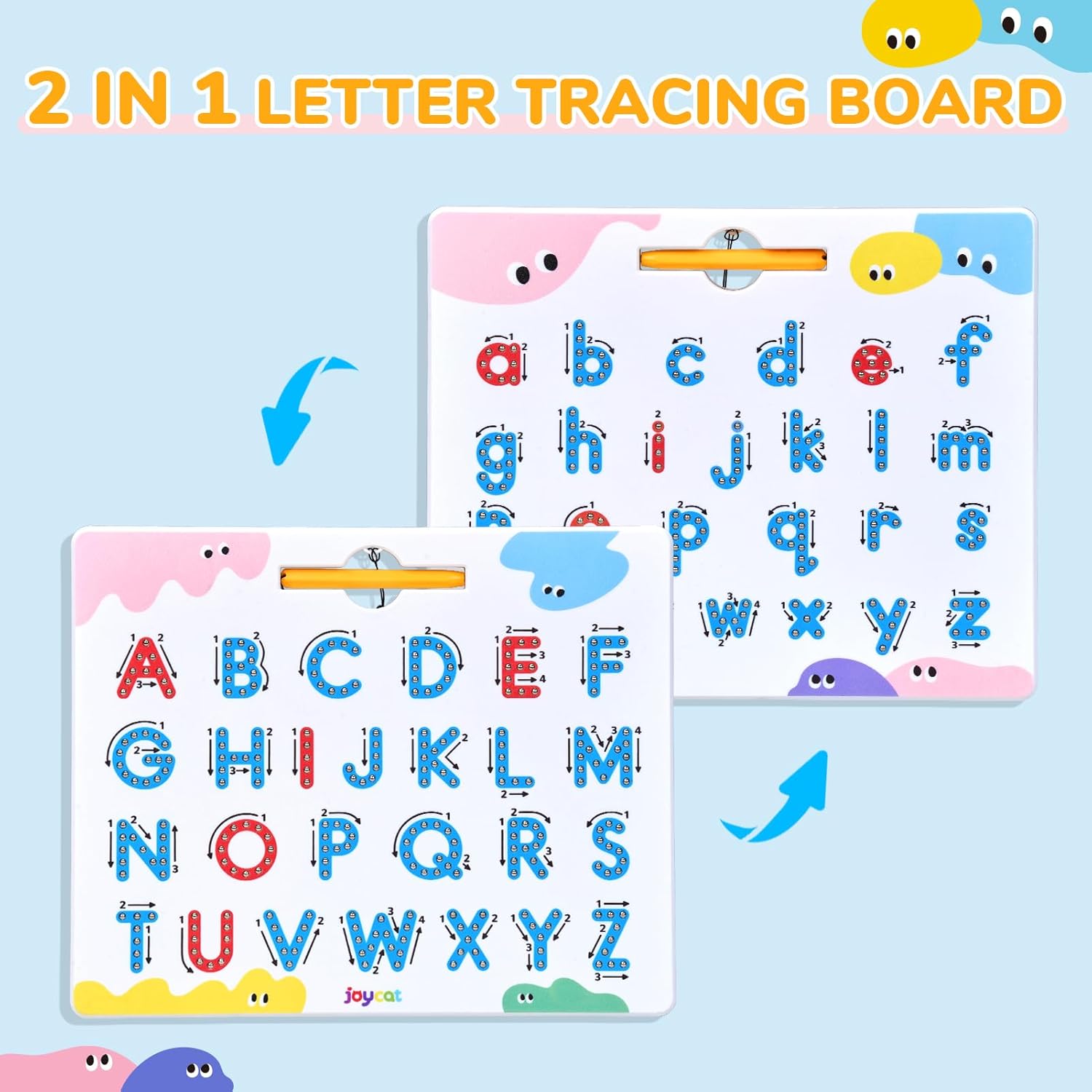 Magnetic Letter Tracing Board – Double-Sided ABC Sensory Toy