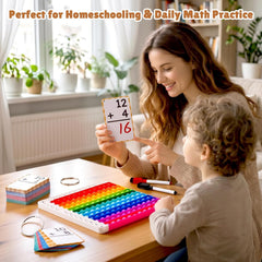 JoyCat 288 Math Flash Cards & Double-Sided Board, 4 Operations
