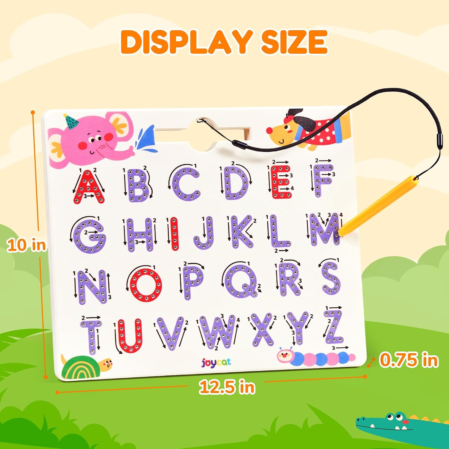 Magnetic Letter Tracing Board – Double-Sided ABC Sensory Toy
