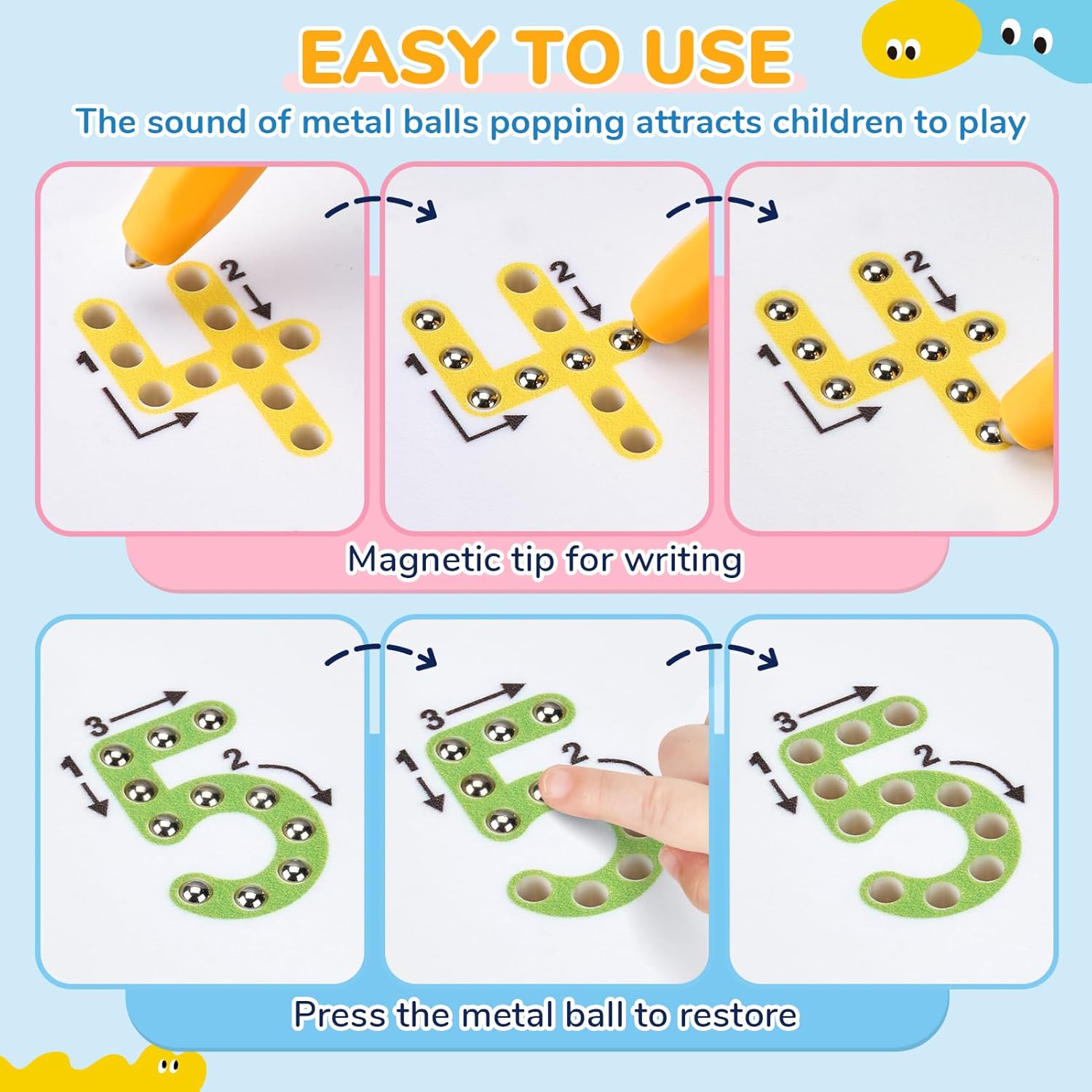 Magnetic Letter Tracing Board – Double-Sided ABC Sensory Toy