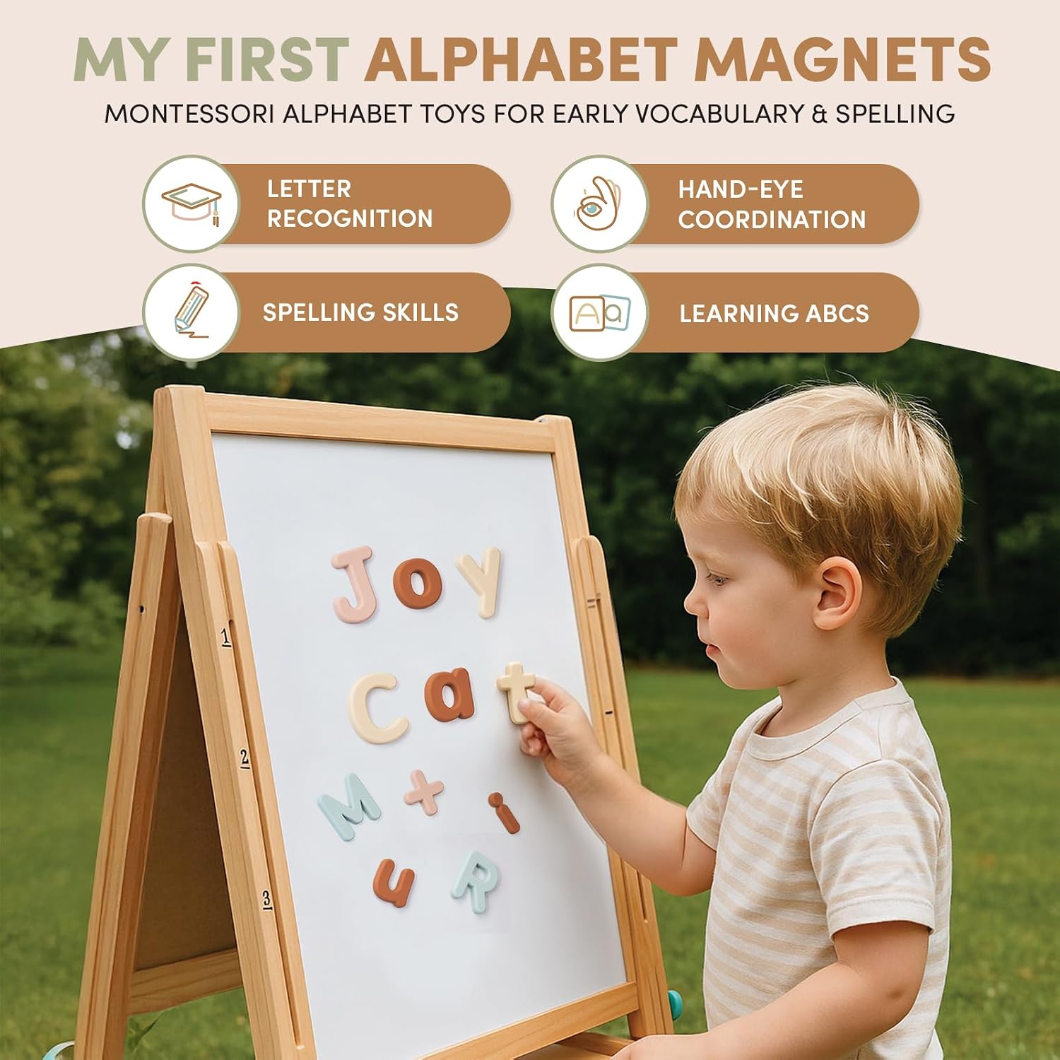 Silicone Magnetic Uppercase & Lowercase Letters – 52-Piece Set