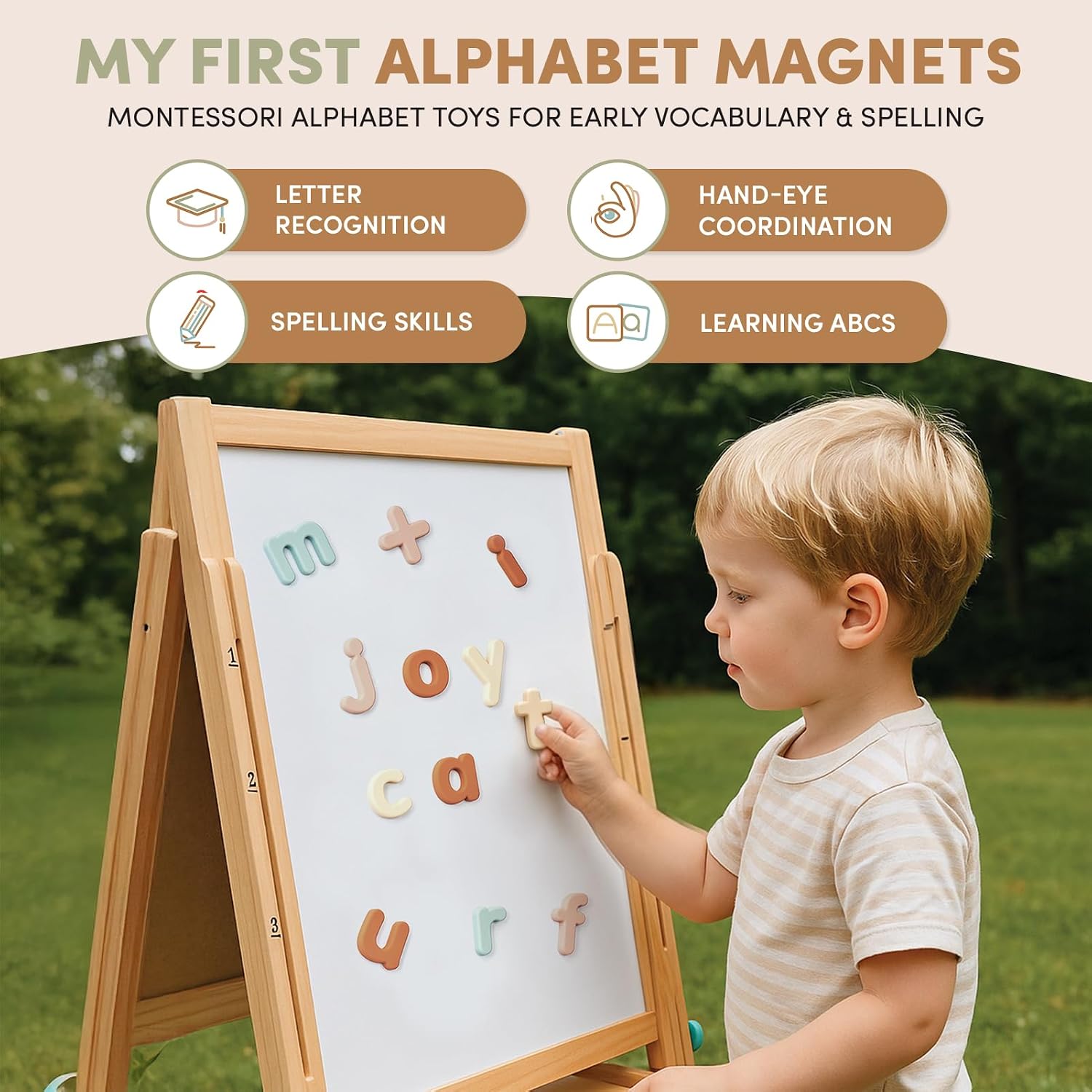 Silicone Magnetic Lowercase Letters – 26-Piece Set