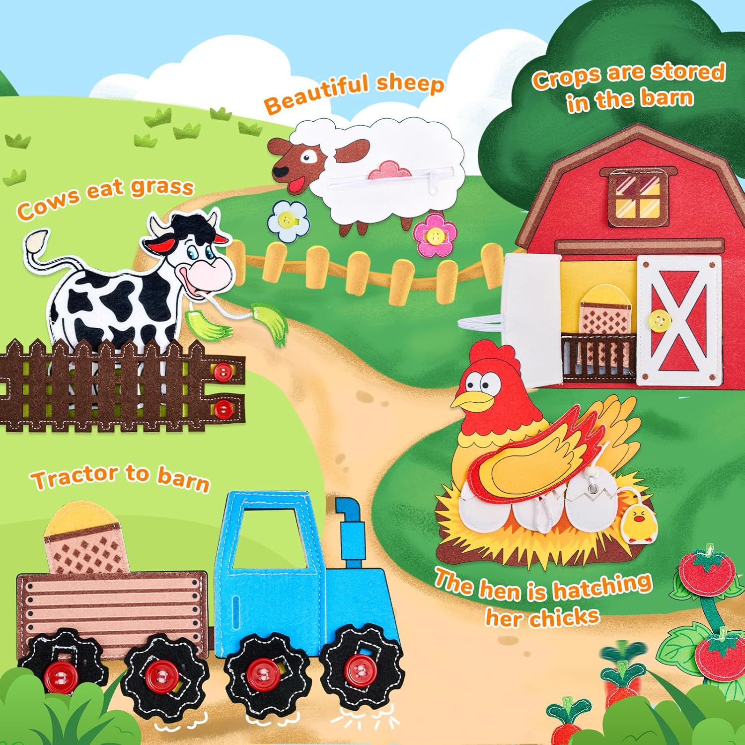JoyCat Farm Busy Book