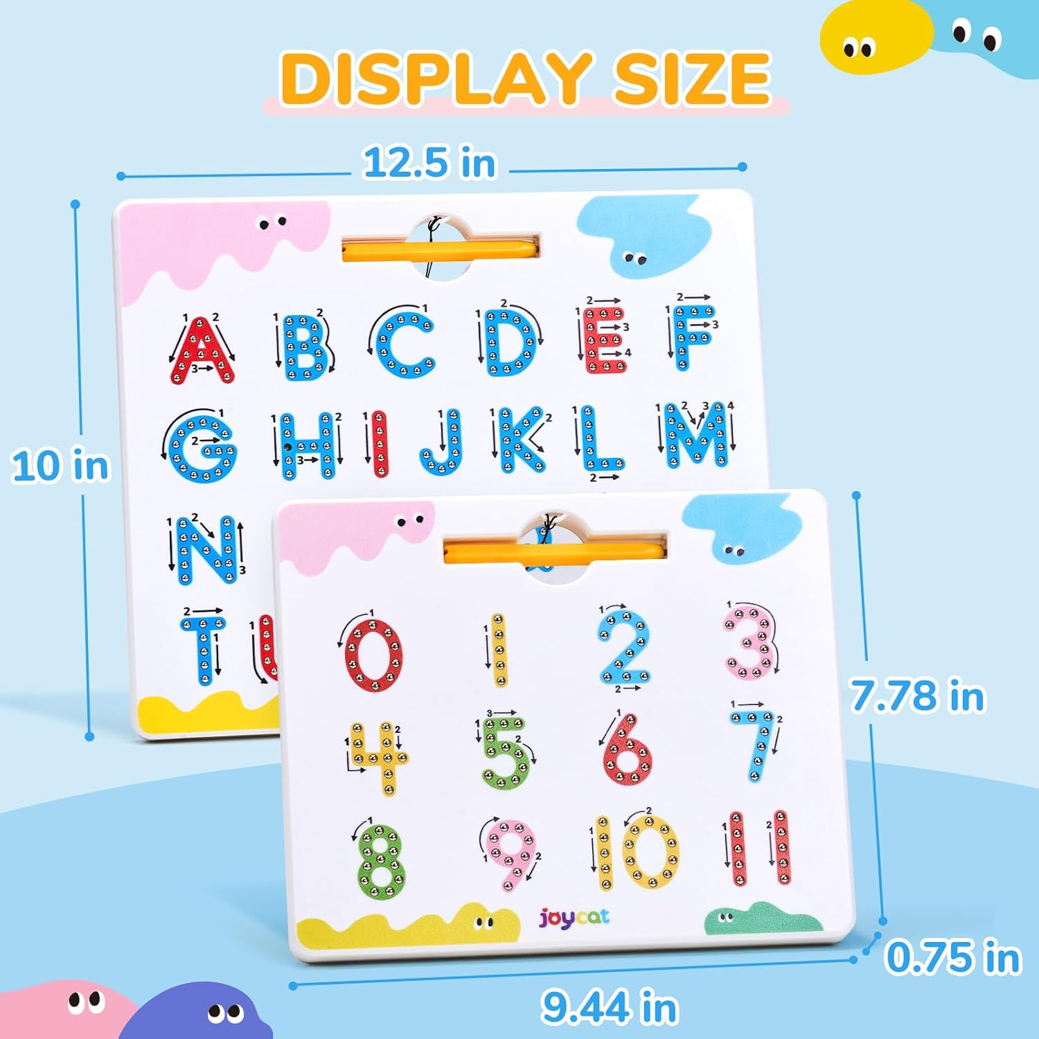 Magnetic Letter Tracing Board – Double-Sided ABC Sensory Toy
