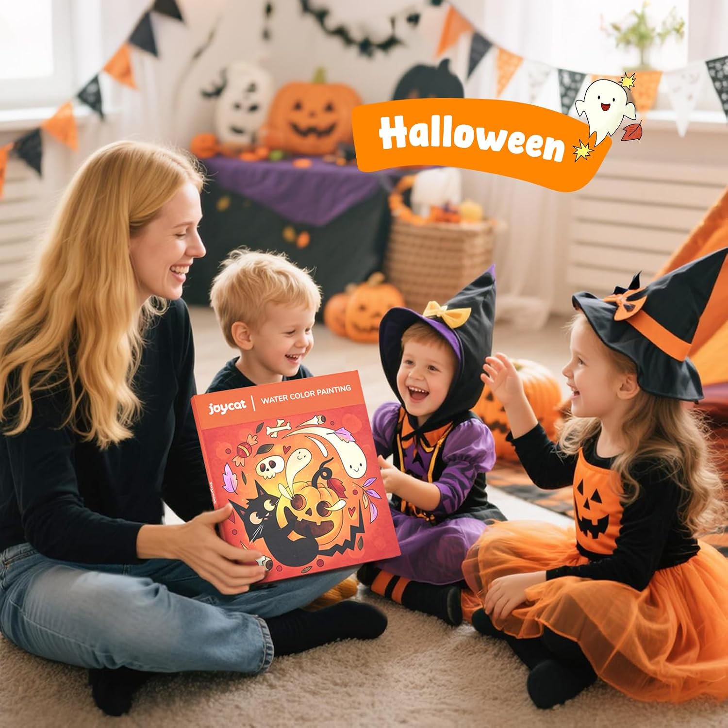 JoyCat Paint with Water Coloring Books for Toddlers (Halloween)